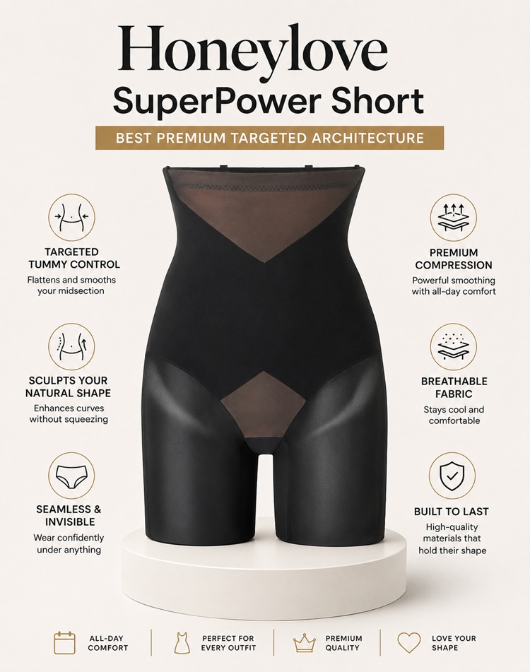 Honeylove SuperPower Short — Best Premium Targeted Architecture