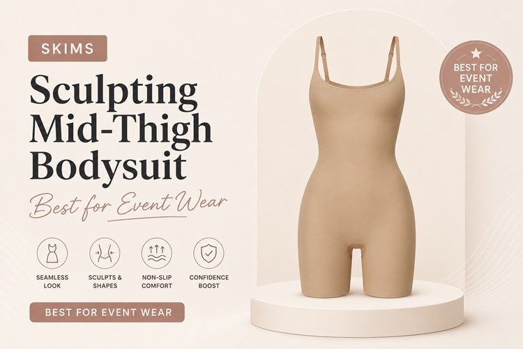 SKIMS Sculpting Mid-Thigh Bodysuit — Best for Event Wear