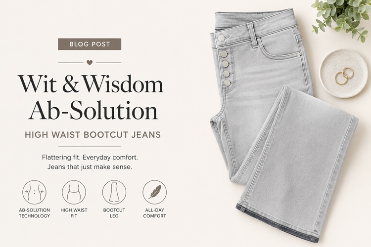 Wit & Wisdom Ab-Solution High Waist Bootcut Jeans