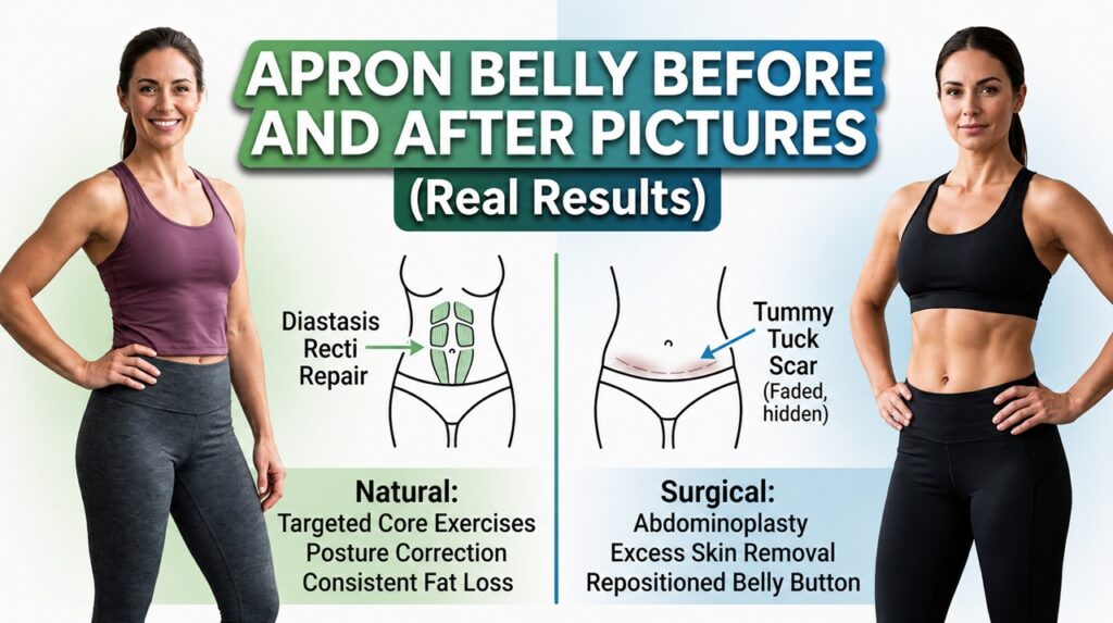 Apron Belly Before and After Pictures (Real Results)
