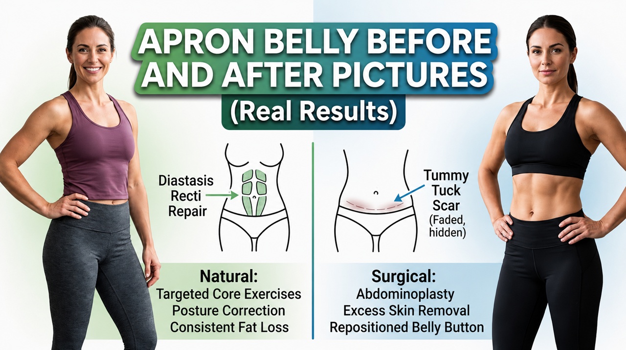 Apron Belly Before and After Pictures (Real Results)