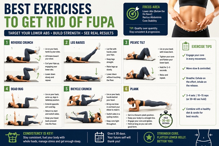 Demonstration of lower abdominal exercises like leg raises and pelvic tilts for core strengthening