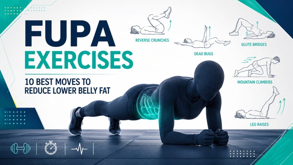 FUPA exercises for reducing lower belly fat