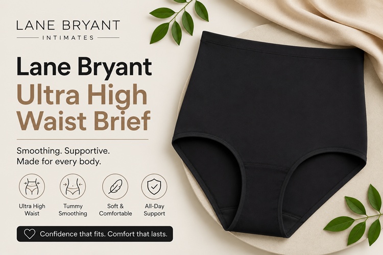 Lane Bryant ultra high waist brief for apron belly coverage