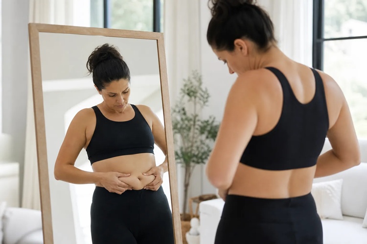 Check whether apron belly exercises are working