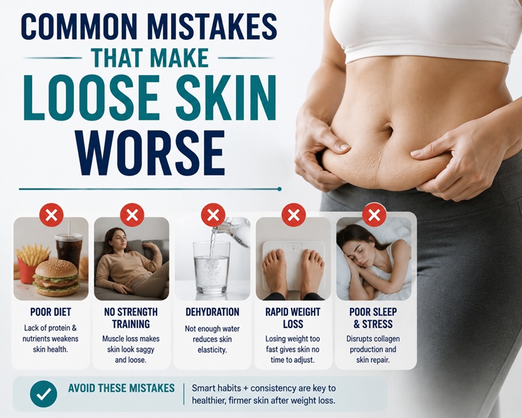 Common Mistakes That Make Loose Skin Worse