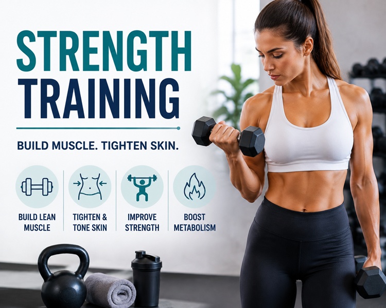 A trainer performing squats to build muscle and improve core appearance.