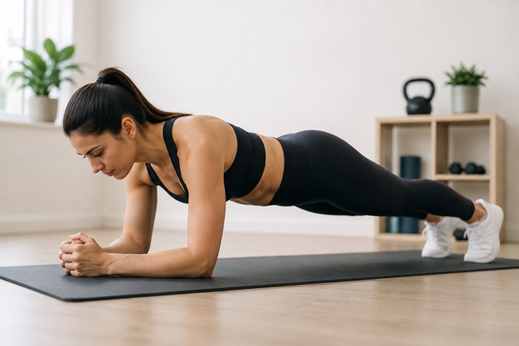 Strength training and core workouts for reducing apron belly overhang