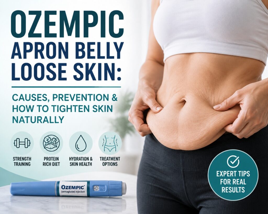Ozempic Apron Belly Loose Skin: Causes, Prevention & How to Tighten Skin Naturally